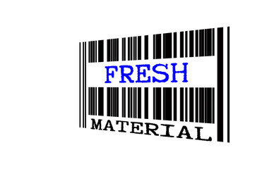 Obraz premium Conceptual text on bar code.