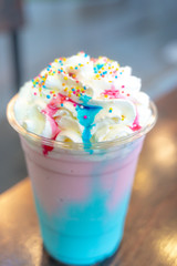 cold lollipop  milkshake drink