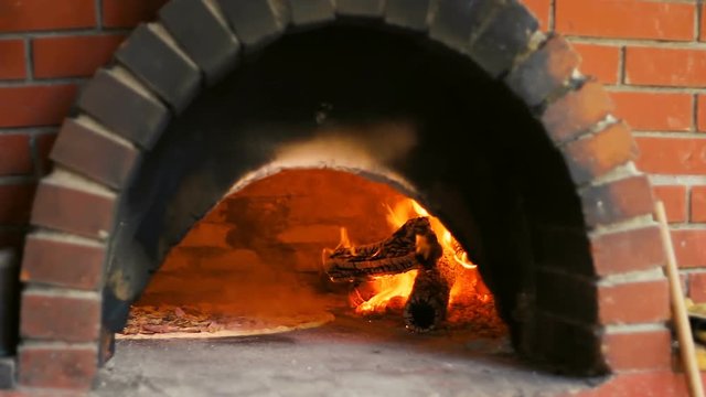 Pizza in Traditional Wood Fired Oven