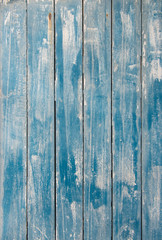Fototapeta na wymiar Blue wooden fence