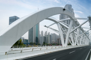 The landmark bridge in Tianjin, China - Progress Bridge