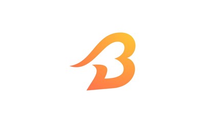 b abstract logo