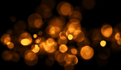 Perfect abstract gold bokeh for background. Glitters light