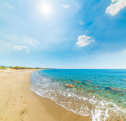 Crystal clear water in Perdepera beach