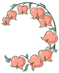 Lily of the Valley orchid border design