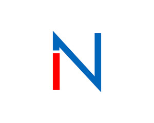 Initial Letter IN logo Template Vector Design