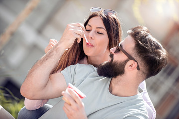 Lovely  happy couple