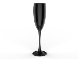 Blank Glass Tumbler for branding. 3d render illustration.