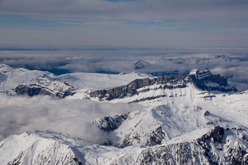 Franz&ouml;sischen Alpen im Mont Blanc Gebiet