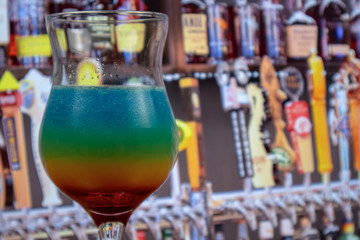 Rainbow cocktail