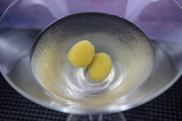 Martini bianco with olives
