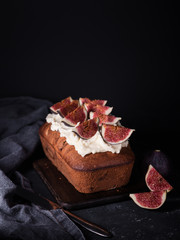 cake with a fig