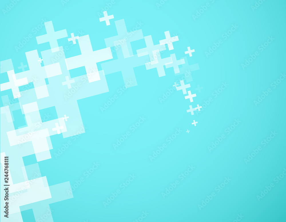 Wall mural abstract background created with plus sign.