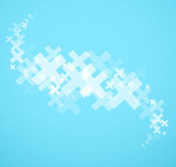 Abstract background created with plus sign.
