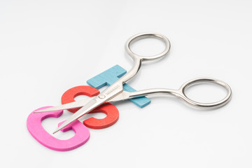Scissors and the alphabet GST