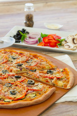 Fresh Gourmet Vegetarian Pizza