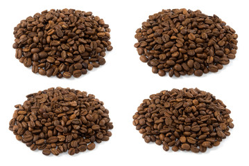 isolated image of coffee beans on white background