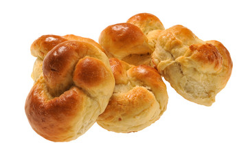 bun with jam isolated