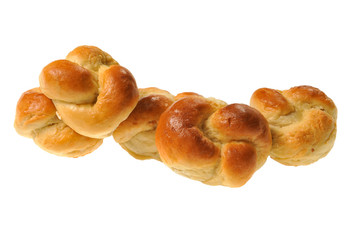 sweet bun with jam isolated