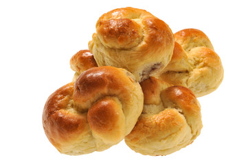 sweet bun with jam