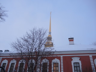spire of Peter and Paul fortress in St. Petersburg