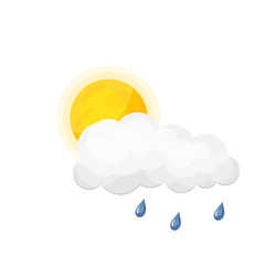 Isolated object of weather and climate symbol. Set of weather and cloud stock symbol for web.