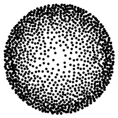 Background with random dark spots. Elegant pattern with black polka dots