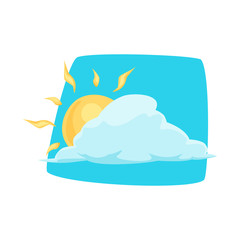Isolated object of weather and climate symbol. Set of weather and cloud vector icon for stock.