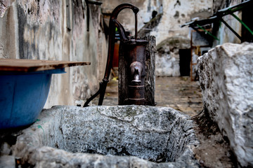 Wasserpumpe ind der Altstadt von Jerusalem,