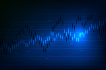 Business candle stick graph chart of stock market investment trading, Bullish point, Bearish point for business and financial concepts, reports and investment. Vector illustration