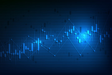 Candle stick graph chart of stock market investment trading. Stock market data. Trend of graph. Stock market , exchange. Vector illustration