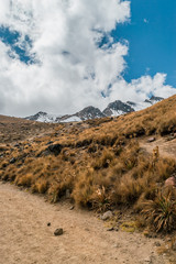 Outside of Nevado de Toluca covered in snow