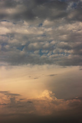 blue sky with white clouds