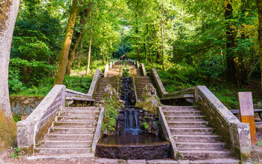 Treppe und Quelle in Bucaco