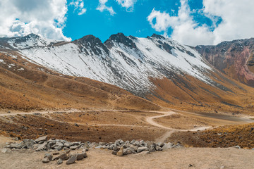 Nevado de Toluca covered in snow