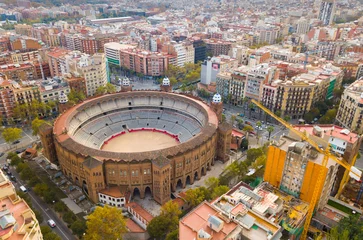 Fotobehang Eixample district and La Monumental © JackF