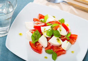 Fresh italian caprese salad