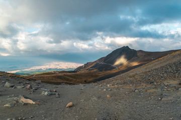 Panoramic view over Nevado de Toluca