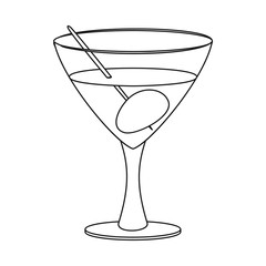 Vector illustration of drink and bar sign. Set of drink and party vector icon for stock.