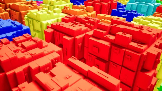 Close Up Building Toy Brick
