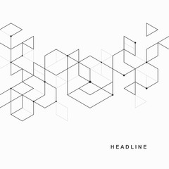 Abstract geometric technological background.