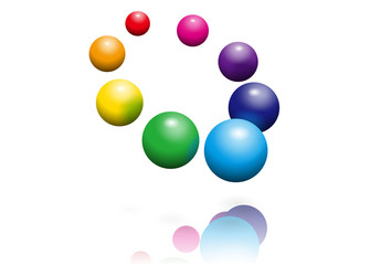 背景素材　関係　球体