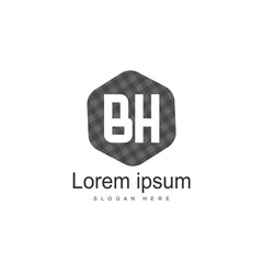 Letter Logo BH Template Vector Design