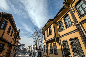 Fototapeta na wymiar Famous Turkish Town Odunpazari in Eskisehir, Turkey