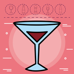 Martini cocktail icon 