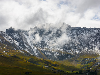 Obraz premium Die Seiser Alm ist die größte Hochalm Europas. Sie liegt in den Südtiroler Dolomiten in Italien 