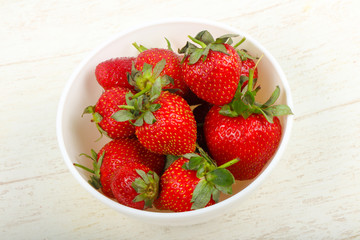 Strawberry in the bowl