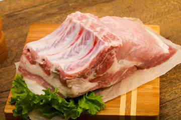 Raw pork meat