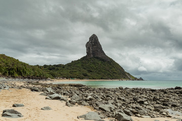 Het Conceição-strand, in de Fernando de Noronha-archipel, in de staat Pernambuco, Brazilië