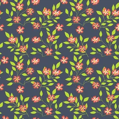 Behang Kleine bloemen Modieus patroon in kleine bloemen. Floral naadloze achtergrond voor textiel, stoffen, covers, wallpapers, print, geschenkverpakking en scrapbooking. Rasterkopie